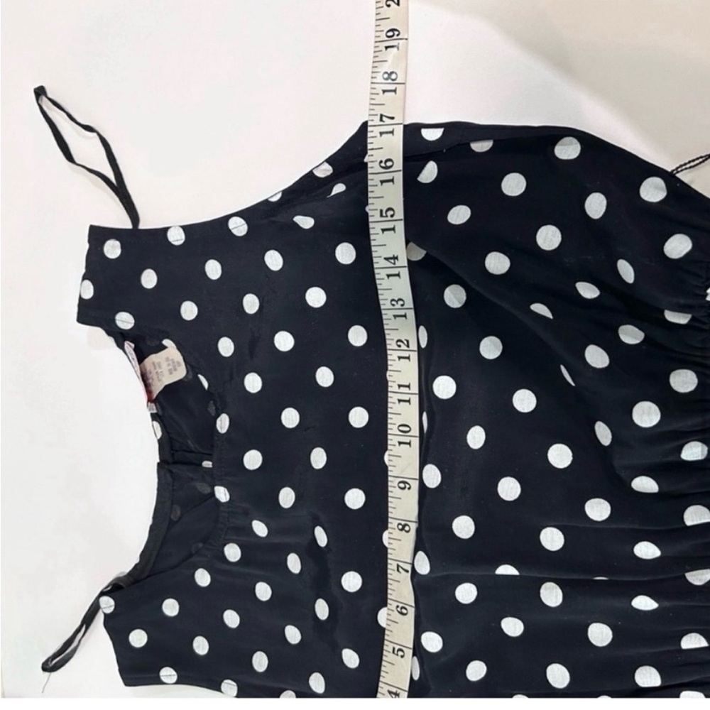 Vintage Dani/Michaels polka dots Sleeveless Crew Neck Midi Sundress - Picture 16 of 16